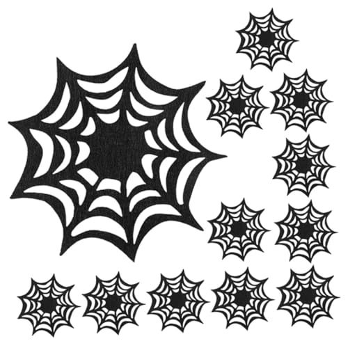 GLSTOY 12St Halloween Dekoration Halloween-Dekoration Wiederverwendbare Tassenkissen Spinnennetz-Untersetzer Becherhalter Untersetzer Wiederverwendbare Tischsets Untersetzer für Teetassen von GLSTOY