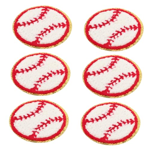 GLSTOY 15 Stück Baseball Muster Stoffflicken Verschleißfeste Mantelflicken Tägliche Gebrauchskleidungsflicken Haushaltsmantelflicken Tägliche Gebrauchsmantelflicken Hutflicken von GLSTOY