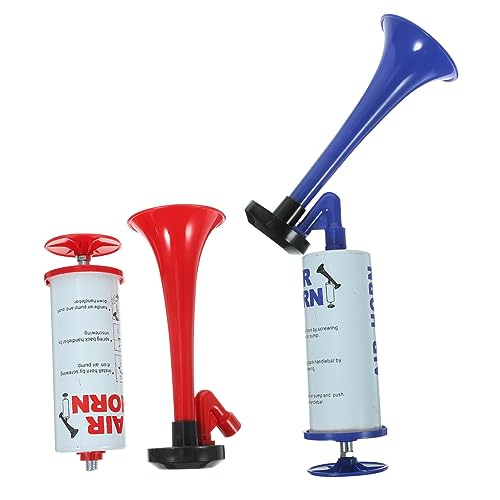 GLSTOY 2 Stück Handbetrieb Fußball Air Horn Laute Trompete Für Events Partys Und Sportveranstaltungen Perfekt Zum Anfeuern Und Feiern Bei Fußballspielen von GLSTOY