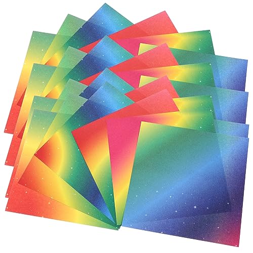 GLSTOY 200 Blatt Doppelseitiges Farbiges Origami DIY Faltpapier Zartes Bastelpapier Kinder Origami Papier Bastelpapier Tragbares Faltpapier DIY Bastelpapier DIY Papier von GLSTOY