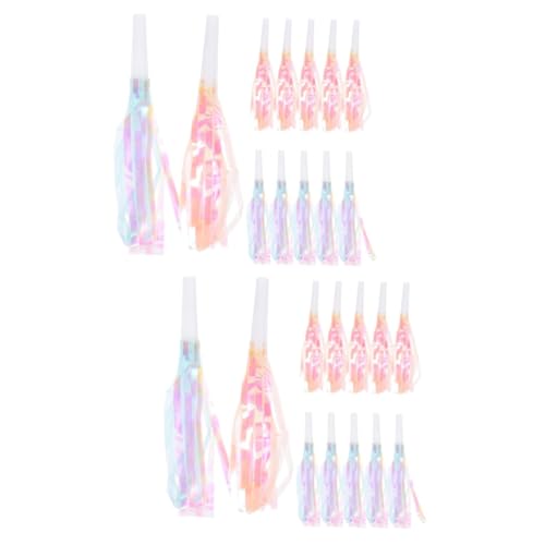 GLSTOY 24 Stk Drachenpfeife Blasen Lustige Partykrachmacher Krachmacher-blowouts Geburtstags-gebläse Party-requisiten Lustige Party-blowouts Partygebläse Krachmacher Partypfeife Plastik von GLSTOY