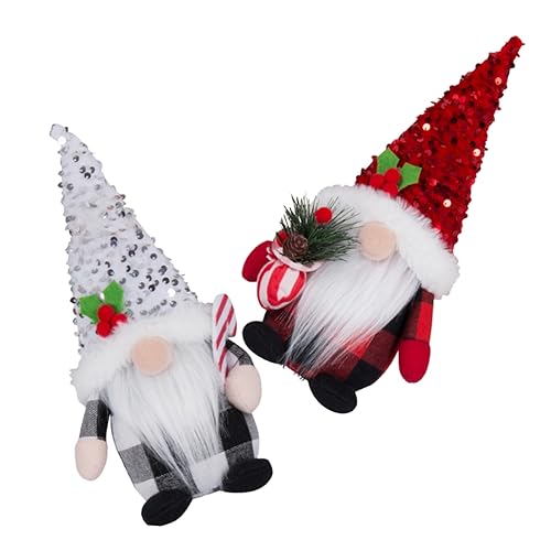 GLSTOY 2St dekorative Puppen gnom Cute Decor weihnachtstischläufer The Santa Claus weihachtsgeschenk Santas weihnachtswichtel Cartoon-Weihnachtszwergpuppen Zwergenornamente Stoff von GLSTOY