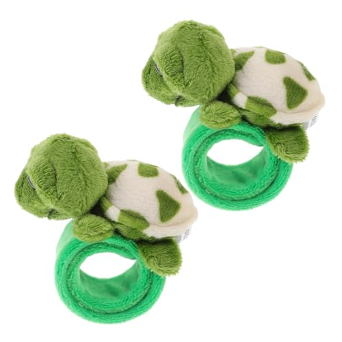 GLSTOY üsch Tier Slap Wrist Bands Grünes Schildkröten Design Kuscheliges Armband Für Lustige Tier Slap Armbänder Für Spiel Und Spaß Ideal Als Oder Mitgebsel von GLSTOY