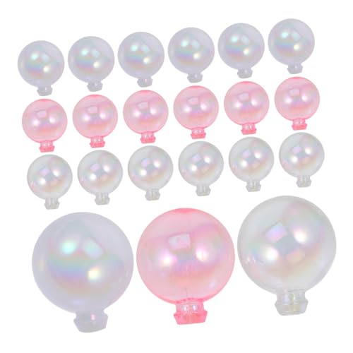 GLSTOY 30 Stück Symphony Transparent Ball Bubble Cake Toppers Multifunktions Kuchenbälle Kuchenball Dekorationen Ball Kuchendekorationen Kuchendekorationen Für Mädchen Cupcake Zubehör von GLSTOY