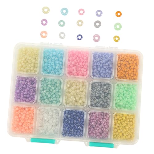 GLSTOY 3mm Bunte Glasperlen Im Set DIY Perlen Für Armbänder Und Halsketten Schmuck Bastelmaterial Spacer Beads Handwerk Zubehör Für Kreative Projekte von GLSTOY