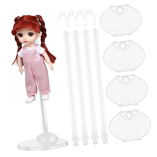 GLSTOY 4 Stück Halterung Puppenständer Puppenstützenhalter Puppenständer Puppenregale Actionfigurenständer Actionfigurenpuppenständer Puppenhalterorganisatoren Puppenhalter Tragbarer von GLSTOY