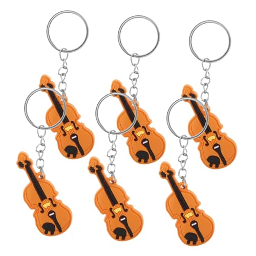 GLSTOY 6 Stück Violine Zubehör Violine Schlüsselanhänger Schlüsselanhänger Hängende Verzierung Schlüsselanhänger Rucksack Violine Schlüsselanhänger Tasche Hängende Verzierung von GLSTOY