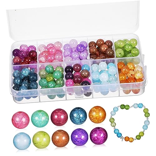 GLSTOY Bunte Glasperlen Set 1 Box Mit Bastelperlen Pastellfarben Für Die Herstellung Von Halsketten Armbändern Und Ohrringen Perfekt Für DIY Schmuckdesign Und Kreative von GLSTOY