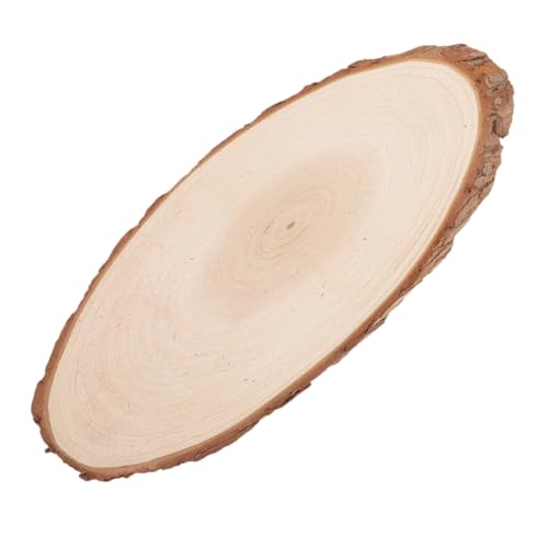 GLSTOY Dekoration aus Holzspänen Holzscheiben für Ornamente Holzplatte Tafelaufsätze aus Holz für Tische unbehandelte Naturholzscheiben unfertige Holzornamente Handwerk Holz hölzern Beige von GLSTOY