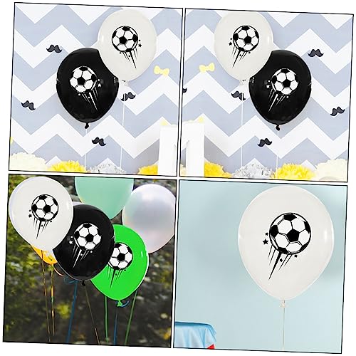 GLSTOY Exquisite Fußball Druck Latex Ballons 12 Zoll Größe Jungen und Mädchen Geburtstag Dekorationen Fußball von GLSTOY