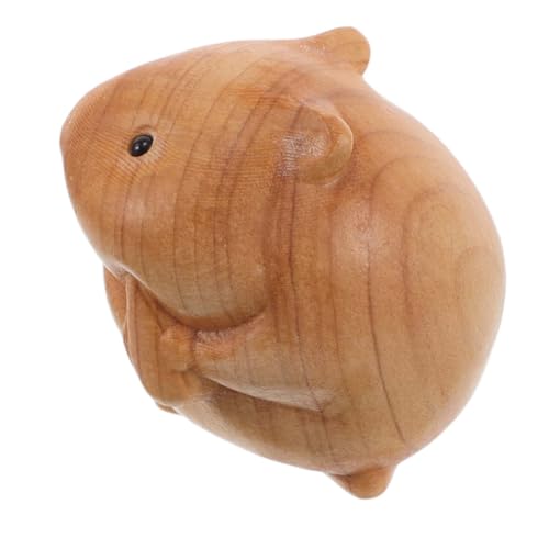 GLSTOY Hamster-Ornament deko Figur Fasan Mini-Möbelbeine Auto Rattan Schmiernippel entlüften Bausatz geschnitztes Tierdekor Holztierhandwerk Tiere Ornamente Tiere Hamster Wohnkultur von GLSTOY