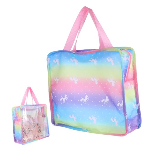 GLSTOY Handtasche Für Puppen Tragbare Aufbewahrungstasche Für Puppenzubehör Und Kleidung Transparentes Design Für Puppen Reise Zubehör Für von GLSTOY