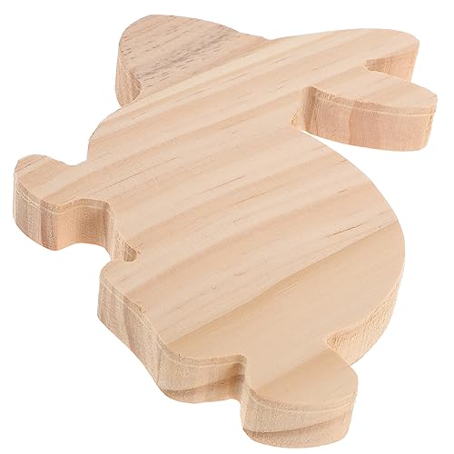 GLSTOY Holzhasen Dekorationsset Für Ostern Dekorative Osterhasen Ausschnitte Aus Holz Ideal Für Bastelarbeiten Und Festliche Tischdekoration 10 Teiliges Set Natürlichem Design von GLSTOY