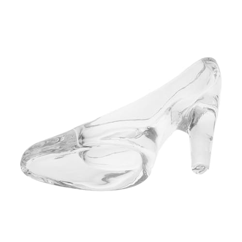 GLSTOY Kristall-high-Heel-Schuhe, Klare Glas-schuhfiguren Für Hochzeit, Glas-high-Heels-kristall-Schuhe, Besondere Anlässe, Tischdekoration von GLSTOY