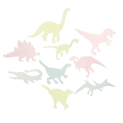 GLSTOY Leuchtende Dinosaurier Wandsticker Für Kinderzimmer Fluoreszierende Wandtattoos Zum Selbergestalten Luminous Wall Decals Für Kreative Raumgestaltung Nachtleuchtende von GLSTOY