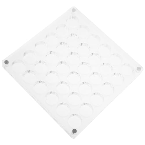 GLSTOY Multi Grid Transparente Aus Acryl Faltbare Weiße Gitterbox Ohne Deckel Für Reagenzgläser Und Kleine Gegenstände Ideal Für Ordnung Und Organisation von GLSTOY