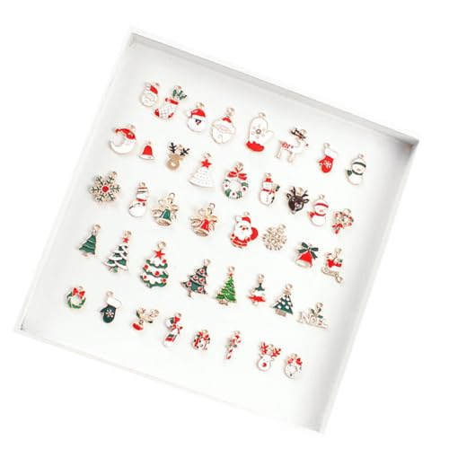 GLSTOY Weihnachtsanhänger Set Kreative Dekoration Niedliche Schneemann Form Ideal Für DIY Schmuckdesign Und Festliche Anlässe Weihnachtsmuster Pendants Für Eine Bezaubernde von GLSTOY