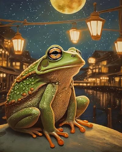 GLTEYACO Kreuzstich Vorgedruckt Set Sternenhimmel-Frosch 11CT Kreuzstich Stickpackungen DIY Stickbilder für Anfänger Home Decor-40x50 cm GLTEYACO Kreuzstich Vorgedruckt Set Sternenhimmel-Frosch 11CT Kreuzstich Stickpackungen DIY Stickbilder für Anfänger Home Decor-40x50 cm von GLTEYACO