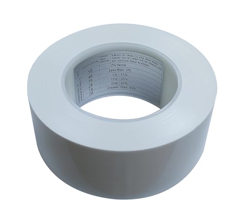 GLTL ASTM D3359 Kreuzschraffur-Klebeband, keine Rückstände, Faserbasis, L = 25 m, Weiß von GLTL