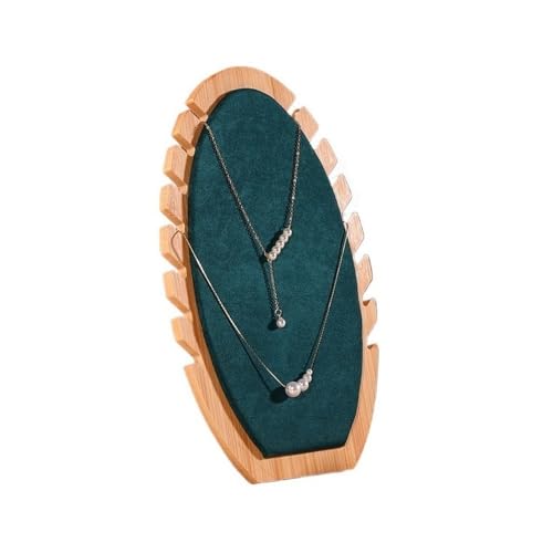 GLigeT Schmuckhalter Kreative Halskette Display Rack Anhänger Display Board Schmuck Schmuck Zähler Ornamente Requisiten Große Kapazität Schmuck Racks Ohrringhalter Ketten Ständer(Green) von GLigeT