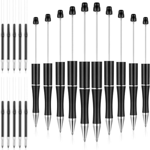 GMBYLBY Beadable Kugelschreiber, Perlen-Rollerball, Kugelschreiber, Perlenstifte für Kinder, Studenten, Büro, Schulbedarf von GMBYLBY