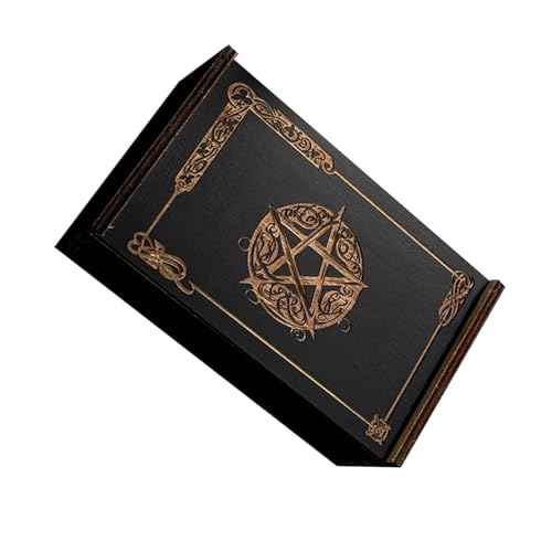 GMBYLBY Push Pull Tarot Karten Aufbewahrungsbox Aus Holz Tarot Karten Aufbewahrung Geschenke Etui Kleine Schmuckkästchen Tragbare Wahrsagerei Aufbewahrungsbox von GMBYLBY