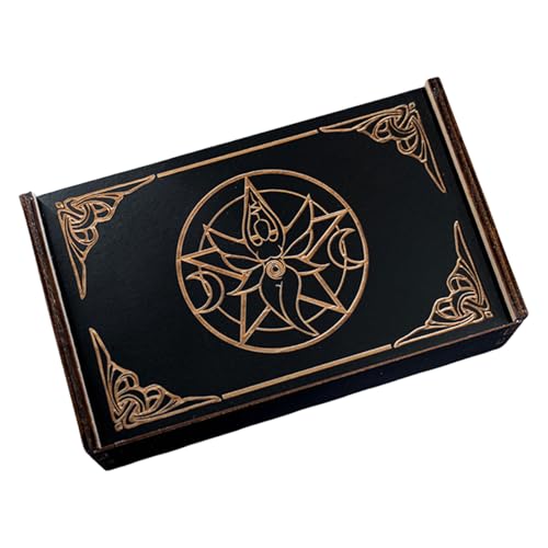 GMBYLBY Push Pull Tarot Karten Box Astrologie Schmuckkästchen Holz Tarot Karten Aufbewahrungskoffer Für Wahrsagerei Hexen Dekoration von GMBYLBY