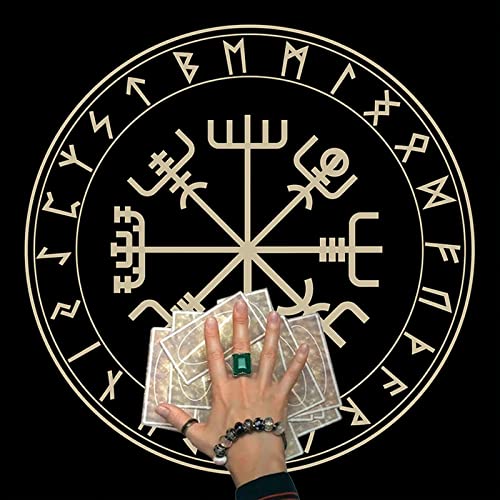 GMBYLBY Quadratische Flanell Tarot Tuch Karte Brettspiel Astrologie Orakel Karten Pad Tisch Abdeckung Karten Matte Wahrsagerei Tischdecke von GMBYLBY