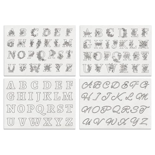 Wasserlösliches Stickmuster, Handnäh-Stabilisatoren, vorgedrucktes selbstklebendes Stickerei-Transferpapier zum Nähen, wasserlöslicher Stabilisator für Bastelarbeiten, 4 Stück Wasserlösliches Stickmuster, Handnäh-Stabilisatoren, vorgedrucktes selbstklebendes Stickerei-Transferpapier zum Nähen, wasserlöslicher Stabilisator für Bastelarbeiten, 4 Stück von GMBYLBY