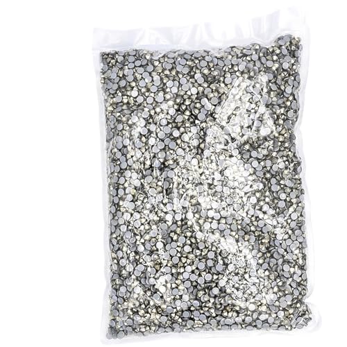 GMGQJST Strasssteine NäGel 14400 Stück/Großpackung 41 Farben Hotfix-Strasssteine ​​SS6-SS20 Kristall Hot Fix Strass(Hematite,SS20-14400pcs) von GMGQJST