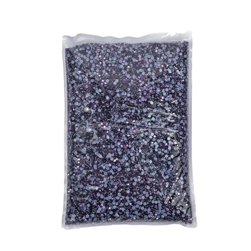 GMGQJST Strasssteine NäGel 14400 Stück/Großpackung 41 Farben Hotfix-Strasssteine ​​SS6-SS20 Kristall Hot Fix Strass(Tanzanite,SS10-14400pcs) von GMGQJST