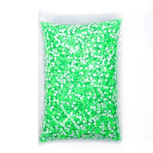 GMGQJST Strasssteine NäGel 14400 Stück Flatback-Kristall-Non-Hotfix-Strasssteine ​​in Großpackung Glitzerkristall SS3-SS20 for Nagelhochzeiten(Green,SS10-14400pcs) von GMGQJST