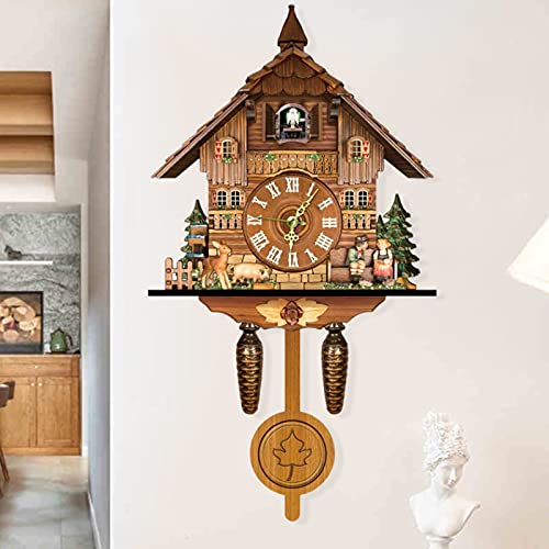 Kuckucksuhr Holz Kuckucksuhr Antik Vogelhaus Wanduhr Home Decor Hängende Kuckucksuhr Auto Swing Glocke Pendel Home Decor für Wohnzimmer Schlafzimmer Arbeitszimmer Kuckucksuhr Holz Kuckucksuhr Antik Vogelhaus Wanduhr Home Decor Hängende Kuckucksuhr Auto Swing Glocke Pendel Home Decor für Wohnzimmer Schlafzimmer Arbeitszimmer von GMSLuu