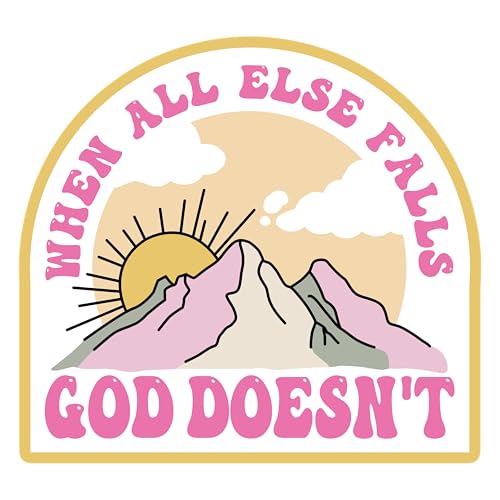 Aufnäher mit Aufschrift "When All Else Falls God Doesn't Patch", 7,6 cm, christlicher, religiöser Jesus, Bibelvers zum Aufbügeln oder Aufnähen, Stickerei, Stoffapplikation für Trucker, Hüte, Kleidung, von GNAART