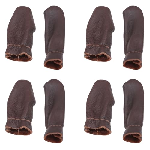 GNAUMORE Fingerlinge aus Leder,Fingerschutz Leder,Leder Nähen Fingerschutz,Daumen Und Zeigefingerschutz,Stichsicherer Fingerschutz,Fingerlinge Fingerkuppenschutz Fingerkappen von GNAUMORE