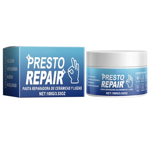 Reparaturpaste aus Keramik, Reparaturpaste für Porzellan, Reparaturpaste für Fliesen, Reparaturpaste für Keramikkratzer, Reparaturset für Bodenfliesen 100 g von GNAUMORE