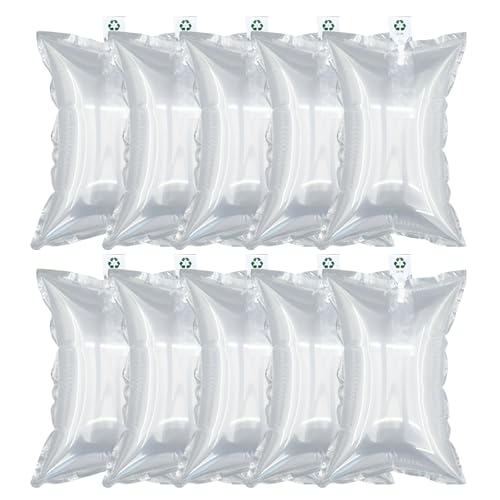 Verpacken Airbag Luftkissen,Versand Luftkissen,Luftkissen Füllmaterial Paket,Stoßfest Luftpolsterkissen,Polstermaterial Luftpolster für Transportverpackungen,10 x 20cm Lufttaschen,100pcs von GNAUMORE