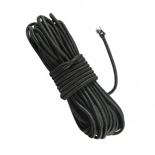 GNHG Bungee-Seil, schwarz, dehnbares Nylonseil, geeignet für selbstgemachte Schmuckherstellung, Wäscheleine, Camping, Schnürsenkel, 3 mm x 10 m von GNHG