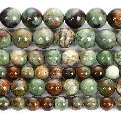 Grüner Opal Naturstein Charm Runde Lose Perlen Für Schmuckherstellung DIY Armbänder Halskette Ohrringe Zubehör-H9314,8mm 44-46pcs von GNOXI