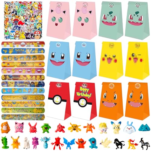 GOACRS Kindergeburtstag Mitgebsel Set, 98pcs Kindergeburtstag Gastgeschenke Mitbringsel mit Mini Figuren, Schnapparmbänder, Stickers und Papier Geschenktüten, Party Geschenke für Jungen und Mädchen GOACRS Kindergeburtstag Mitgebsel Set, 98pcs Kindergeburtstag Gastgeschenke Mitbringsel mit Mini Figuren, Schnapparmbänder, Stickers und Papier Geschenktüten, Party Geschenke für Jungen und Mädchen von GOACRS