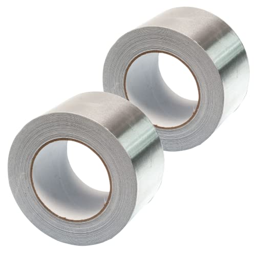 GOCABLETIES Breites Aluminium Klebeband, 75 mm x 50 m, selbstklebendes Alu Klebeband, silber, Wasser- und hitzebeständig Band zum Versiegeln, Reparieren und Isolieren, 2 Rollen von GOCABLETIES