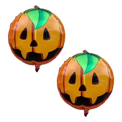 Godfather Ltd Halloween Folienballons Halloween Deko Luftballons Happy Halloween Kürbis Folienballon Halloween Folienballon Set (2 Stück Kürbisfolie) von GODFATHER LTD PARTY EVERY DAY