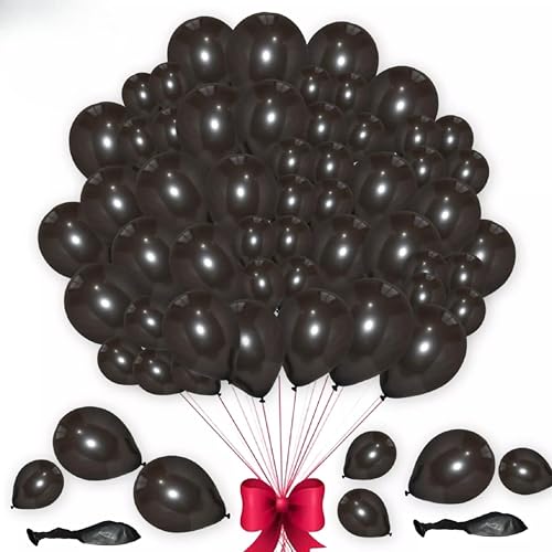 Godfather Ltd Halloween Folienballons Halloween Dekoration Ballons Happy Halloween Kürbis Folienballon Halloween Folienballon Set (Schwarzer Ballon 10 Zoll 30 Stück) von GODFATHER LTD PARTY EVERY DAY