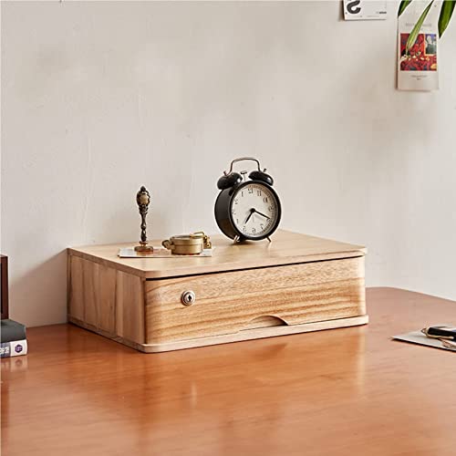 GODFSAHG Aktenschrank aus Holz für den Schreibtisch mit Schloss, 4-stufige Schubladenbox für die Desktop-Nisierung GODFSAHG Aktenschrank aus Holz für den Schreibtisch mit Schloss, 4-stufige Schubladenbox für die Desktop-Nisierung von GODFSAHG