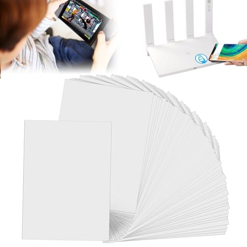 GOEDCH NFC Cards NTAG 215: 60 Stück NTAG 215 NFC Weiß Etiketten, 504 Byte Speicher Programmierbar Chip Tag, Programmierbar NFC Card Kompatibel mit TagMo, für Alle NFC-Fähigen Smartphones von GOEDCH