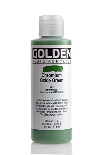 Golden Fluid Acrylfarbe 119ml oder 4oz - Chromoxidgrün von Golden Artist Colors