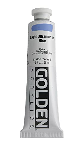 Golden HEAVY BODY Acrylfarben, 60 ml, 1566 Ultramarinblau hell von GOLDEN