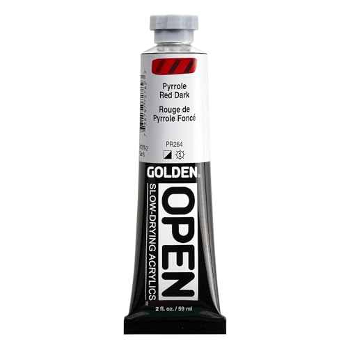 Golden OPEN Acrylfarben, 60 ml, 7278 Pyrrole Red Dark von Golden Artist Colors