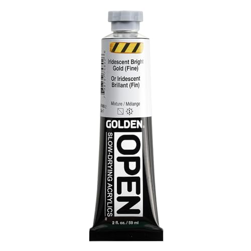 Golden OPEN Acrylfarben, 60 ml, 7480 Iri. Bright Gold von Golden Artist Colors