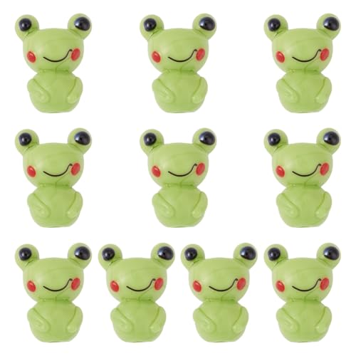 GOMAKERER 10 Stück Frosch Lampwork Glasperlen Handgefertigte Grüne Tier Abstandshalterperlen Aus Glas Lose Perlen Für Selbstgemachte Armbänder Halsketten Geldbörsen Handyanhänger Bastelzubehör von GOMAKERER